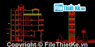 Bản vẽ autocad,Bản vẽ nhà phố,nhà mặt phố,nhà 5 tầng